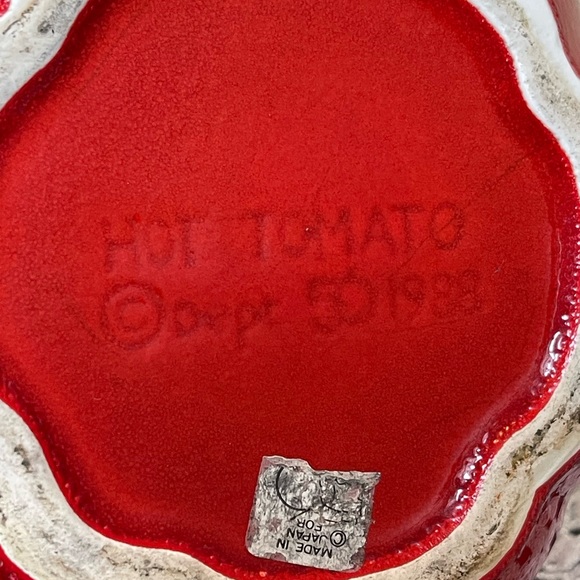 Vintage Tomato Sugar Bowl - Picture 10 of 11